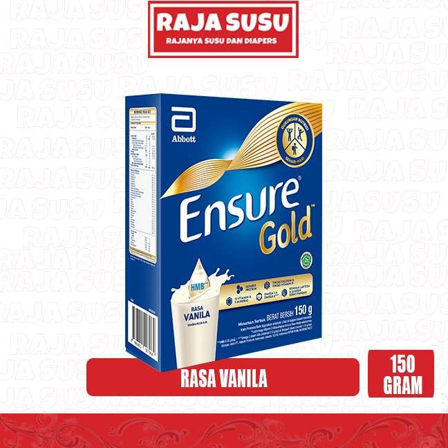 

ENSURE GOLD VANILA 150GR - RAJA SUSU