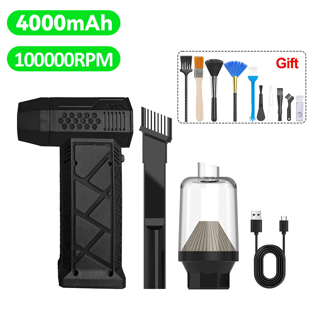 Mini Turbo Jet Fan 100000RPM Air Blower Handheld Electric Turbo Jet Fan Brushless Motor Violent