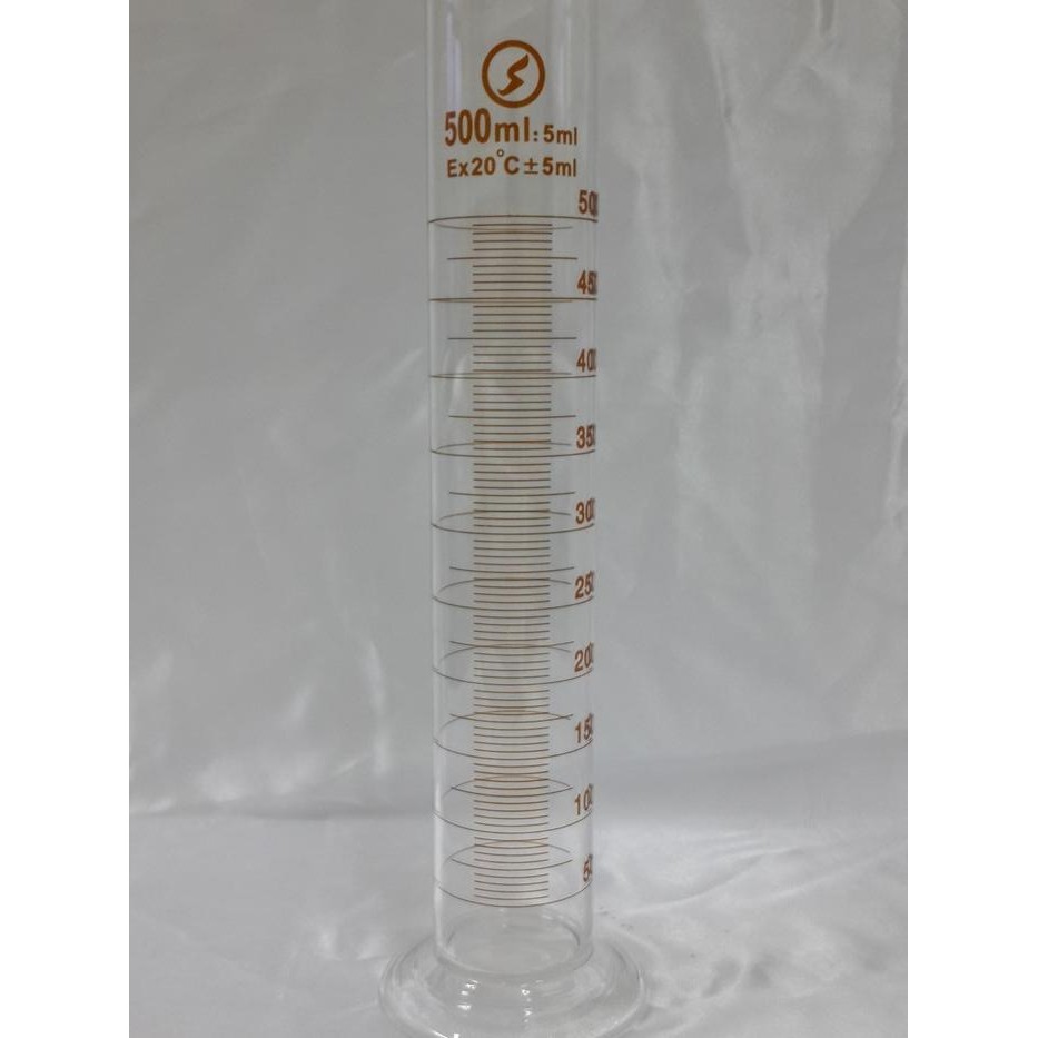 Gelas Ukur 500ml / Silinder ukur 500ml Kaca Tebal Alat Ukur Laboratorium Panca Sakti