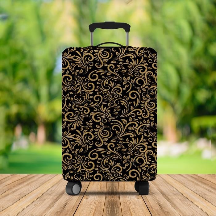 Sarung Koper Pelindung Koper Umroh Haji Anti Debu Bahan ERBINA 2 Sisi Motif Batik