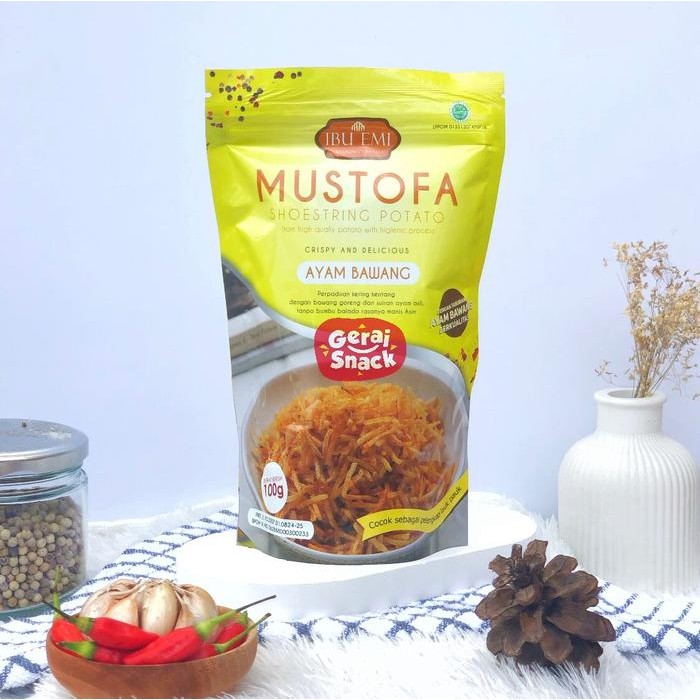 

New Kering Kentang Mustofa Ibu Emi Crispy Berbagai Varian 125gr