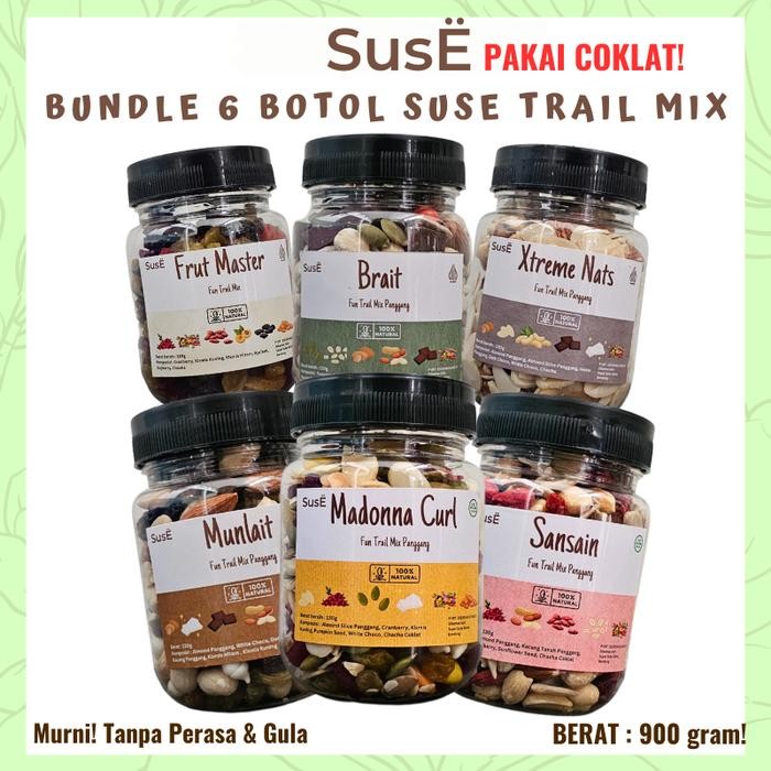 

Suse Paket 6 Botol Dengan Cokelat Cemilan Rendah Lemak Tanpa Minyak Chocolate New