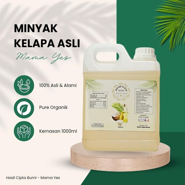 

Minyak kelapa asli kletik mama yes 1000ml Minyak Kelapa Tradisional Bahan Organik New