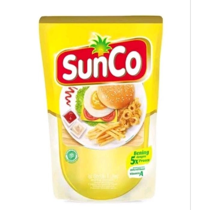 

New Minyak Goreng SUNCO Refill 2L - Bening dan Tidak Cepat Hitam - Olive, Masakan, Kelapa, Zaitun,