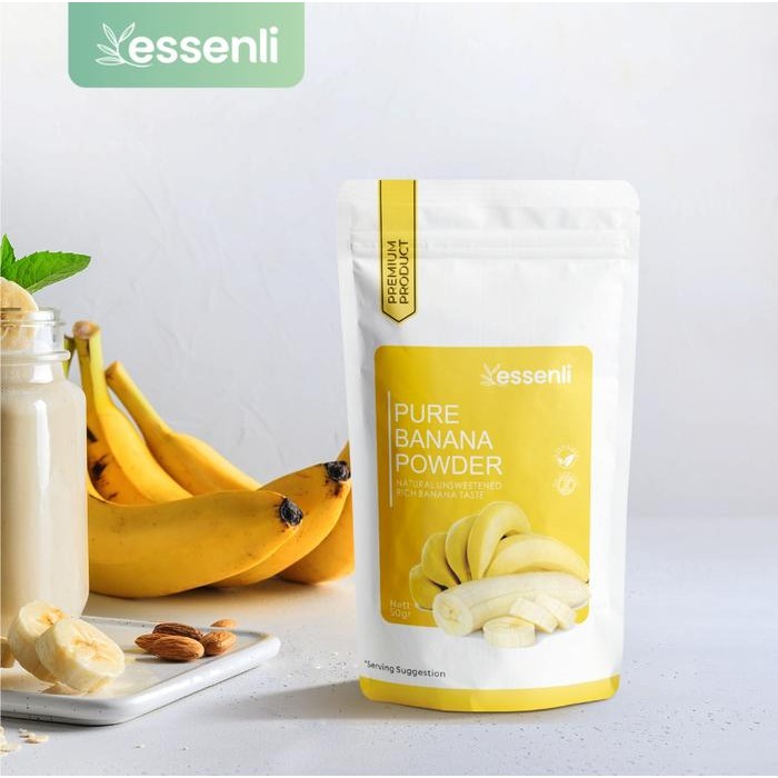 

PREMIUM ESSENLI Pure Banana Powder / Bubuk Minuman Pisang Drink