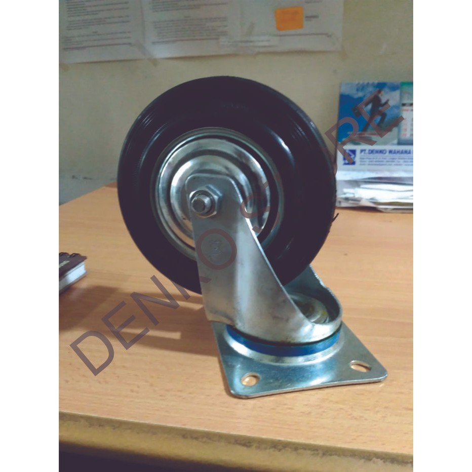 PREMIUM Roda Hidup 6"/ Caster Wheel Rubber Triple S Kapasitas 150kg