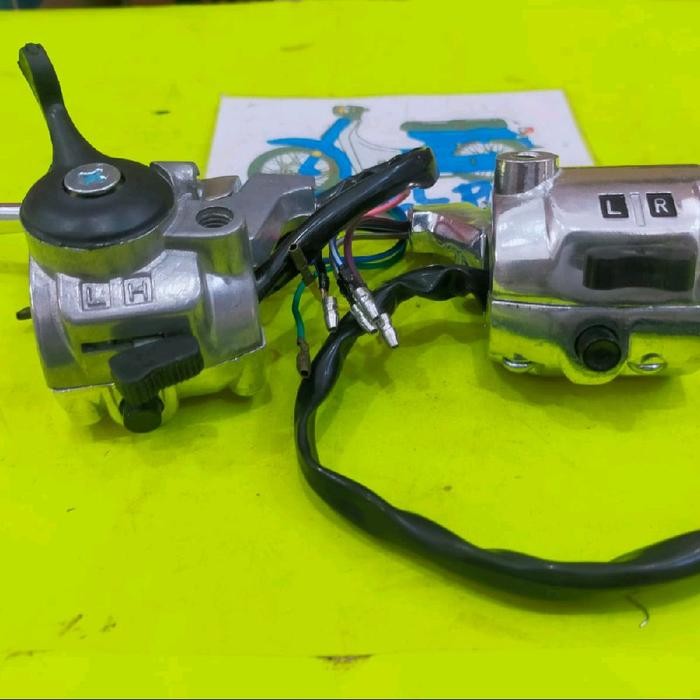 PREMIUM holder saklar tombol lampu switch set kanan kiri yamaha L2G L2 G L2S YB100 YB 100 Motorcycle