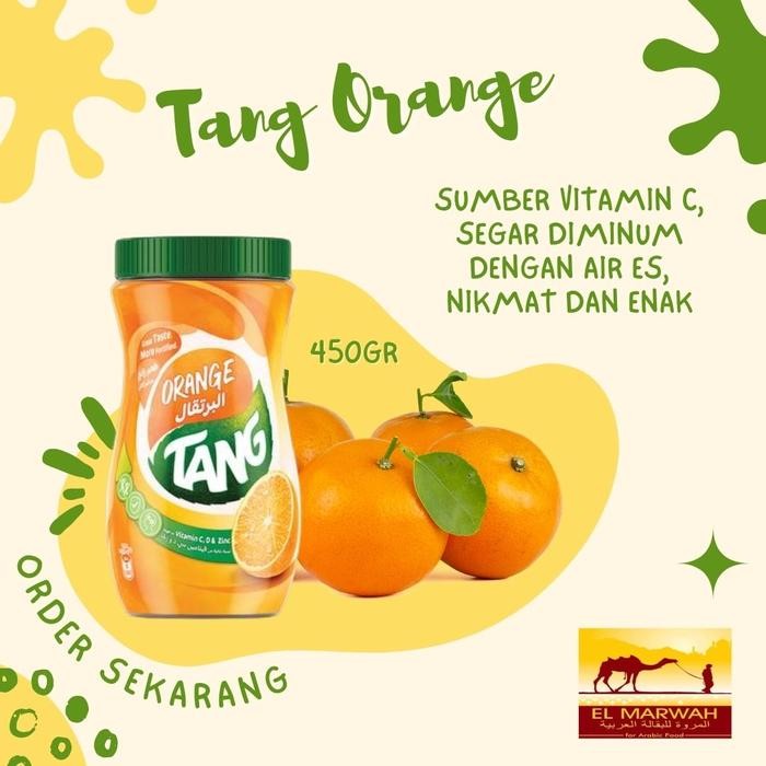 

PREMIUM Minuman bubuk rasa orange tang asli serbuk original 450 g