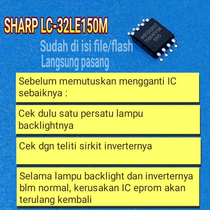IC eprom memory tv LED Sharp lc-32le150m