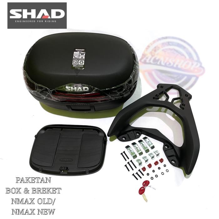 PREMIUM PAKETAN BOX SHAD 46 DAN BREKET BOX NMAX OLD NEW