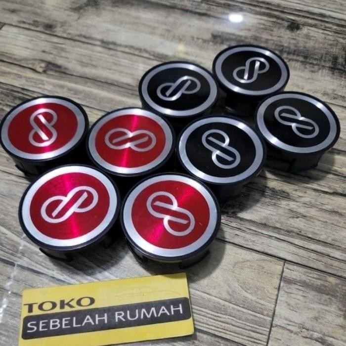 PREMIUM Original dop velg dop roda variasi logo enkei honda brio mobilio freed dan jazz (Terbaik)