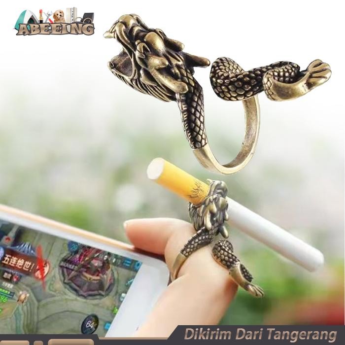 HOT SALE Adjustable Cincin Holder Rokok Naga Rack Ring Cigarette Holder