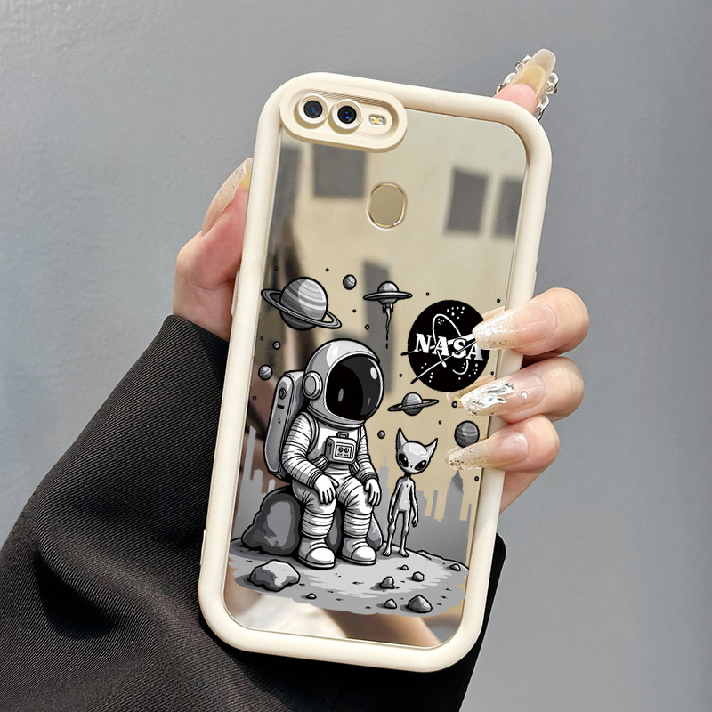 Casing Hp OPPO A7 OPPO A5s OPPO A12 OPPO A12S A11k Case Casing Softcase astronot luar angkasa Kesing