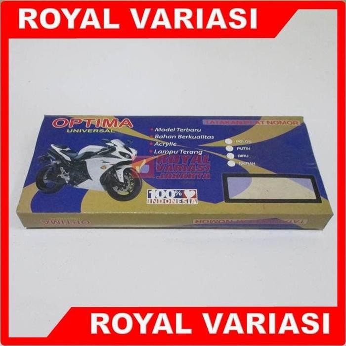 DUDUKAN/TEMPAT/COVER PLAT NOMOR MOTOR AKRILIK