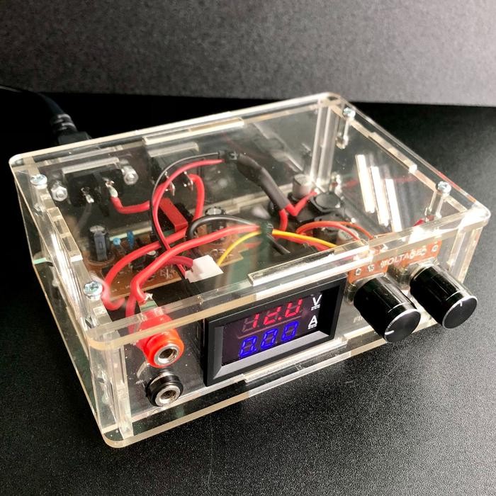 Adjustable DC Power Supply DC 2A Dengan Volt dan Ampere Meter