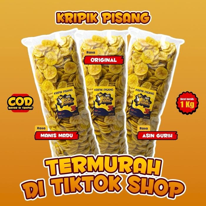 

Osyak.mart KERIPIK PISANG KOIN MADU 1KG Food Snack Chips Crispy Cemilan Kripik