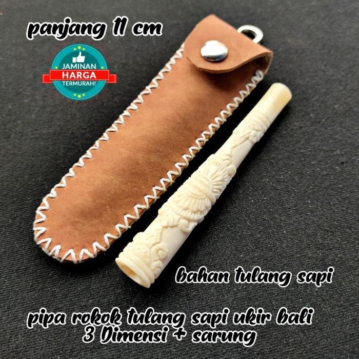 [Expert] paket ngebul pipa rokok once cangklong tulang sapi plus sarung kulit