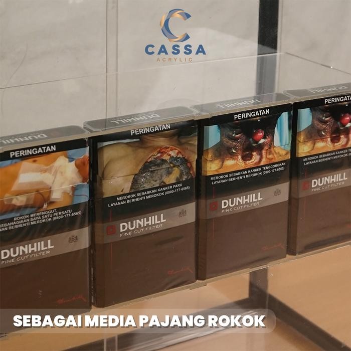 Etalase Mini Akrilik Display Rak Rokok Multifungsi