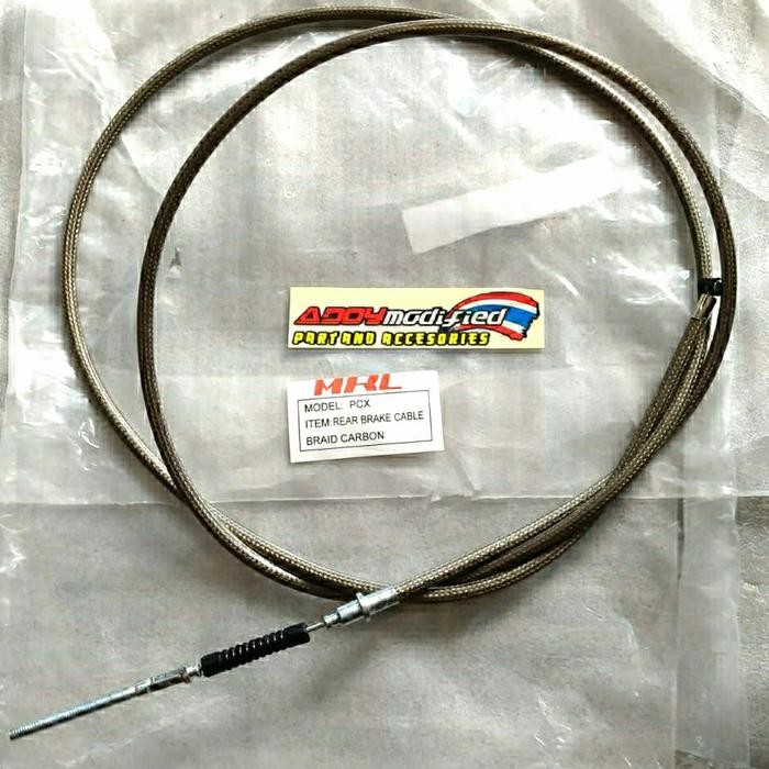 KABEL REM BELAKANG PCX CBU CARBON SILVER THAILAND