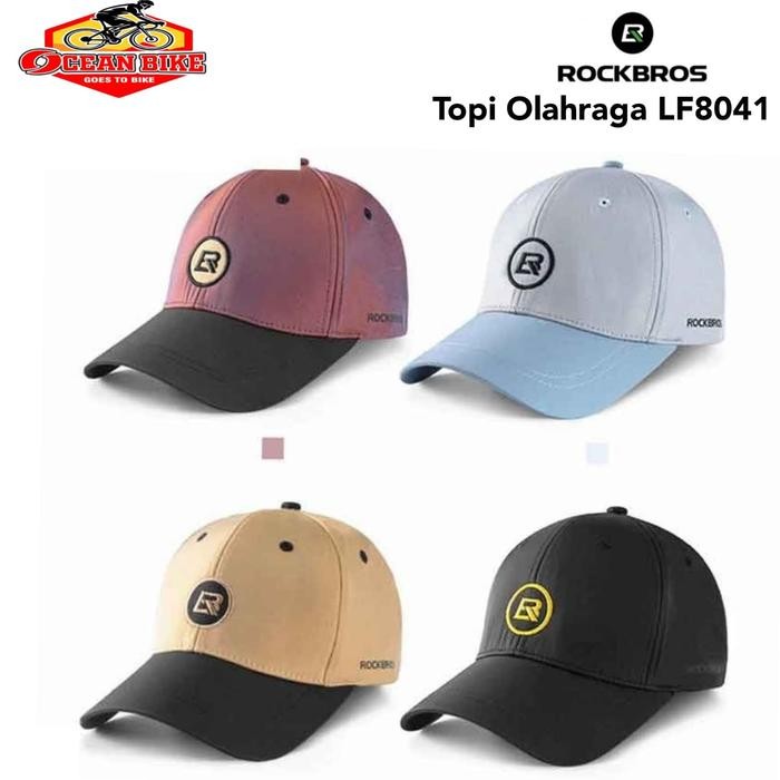 Topi Olahraga Pria Wanita Rockbros LF8041 Headwear Bicycle Cap Golf