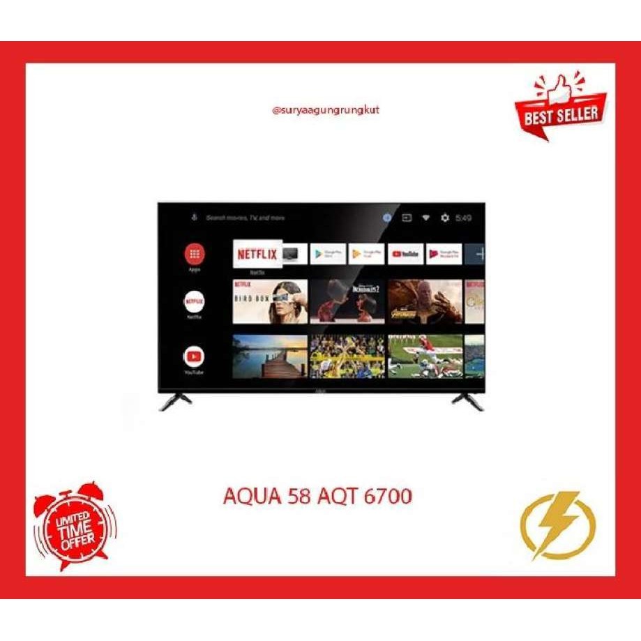 DIGITAL LED TV AQUA 58 INCH SMART ANDROID - 58 AQT 6700