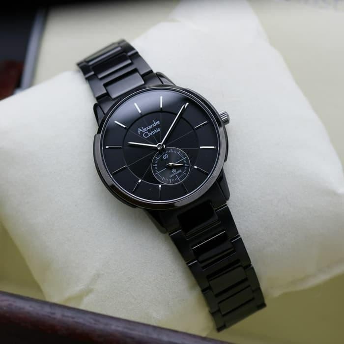 Jam Tangan Wanita Alexandre Christie AC 8546 FULL BLACK