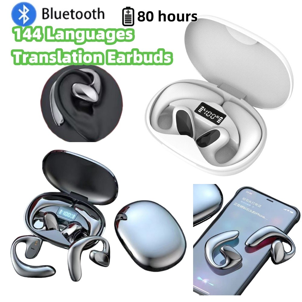 Real-Time Translator Earbuds M8 Tws Languages Translation Headphone Support Bluetooth 5.3/5.4
