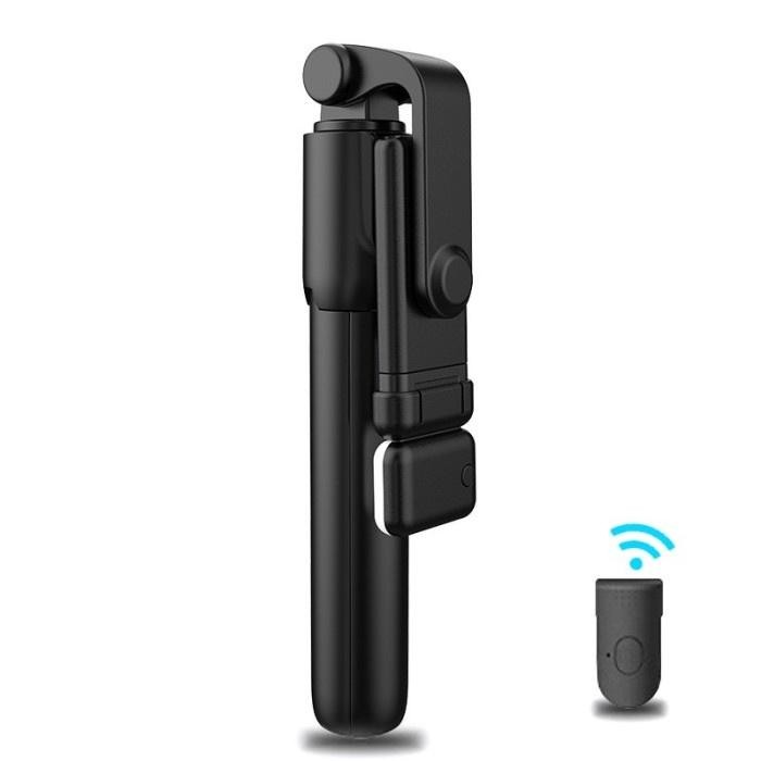 Rg Tongsis Tripod R1S / H1S 1 Meter Lampu Led 4In1 Bluetooth Selfie Stick Aluminium Handphone Holder