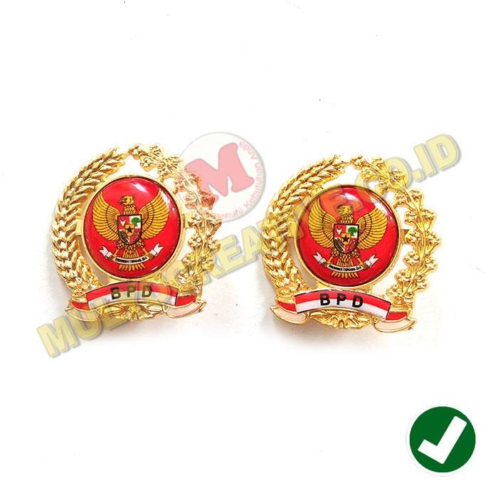 

Lencana Pin BPD Garuda Magnet Pin BPD Atribut Kerja Model Padi Kapas PREMIUM