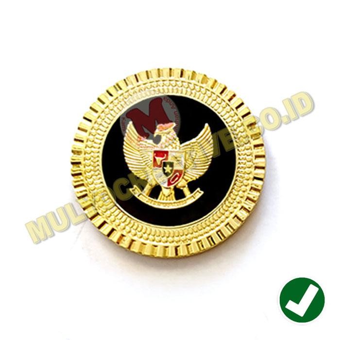 Pin Garuda Magnet Model Bulat Pin Garuda Pancasila Bulat Gerigi Murah PREMIUM