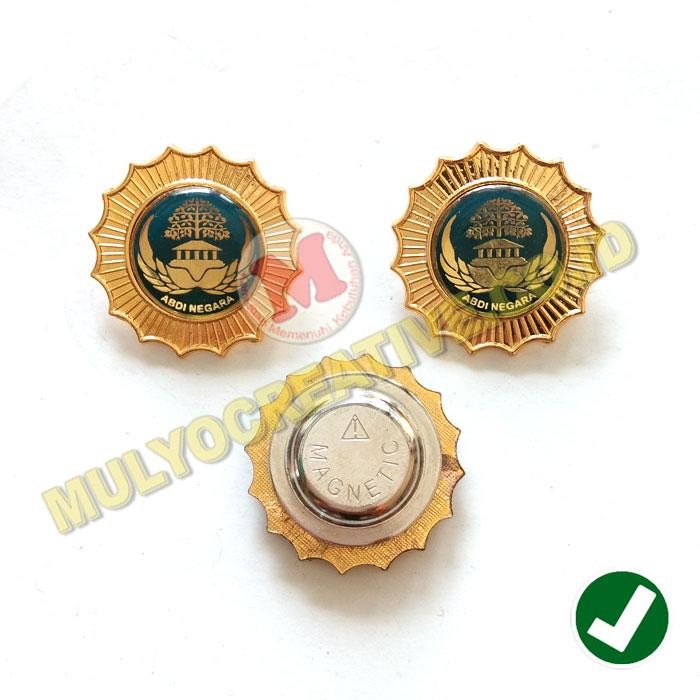 

Lencana ASN Korpri Golongan 3 - Pin Logo Abdi Negara Pin Magnet PREMIUM