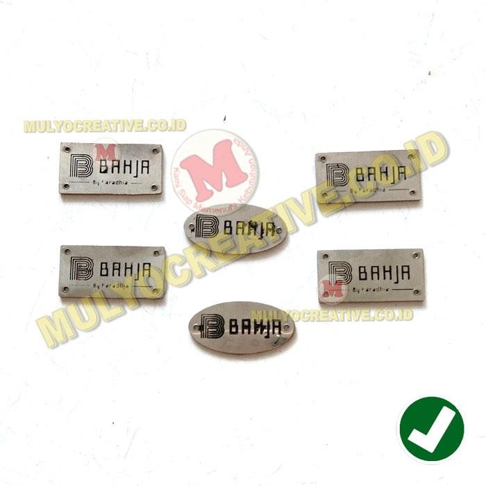 

Label Plat Merk Murah - Plat Label Merk Bahja Merk Custom Murah PREMIUM
