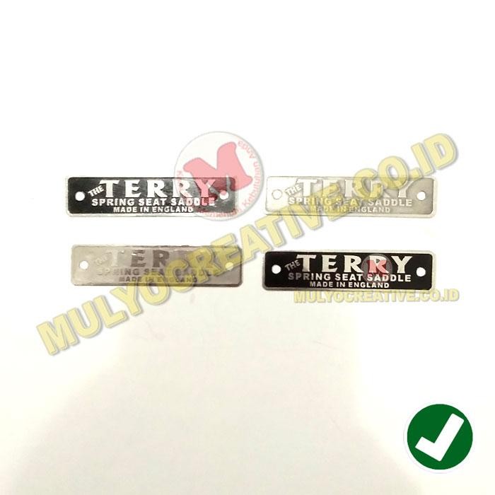 

Plat Logam Label Nama Merk Label Custom Desain - Label Merk Terry PREMIUM