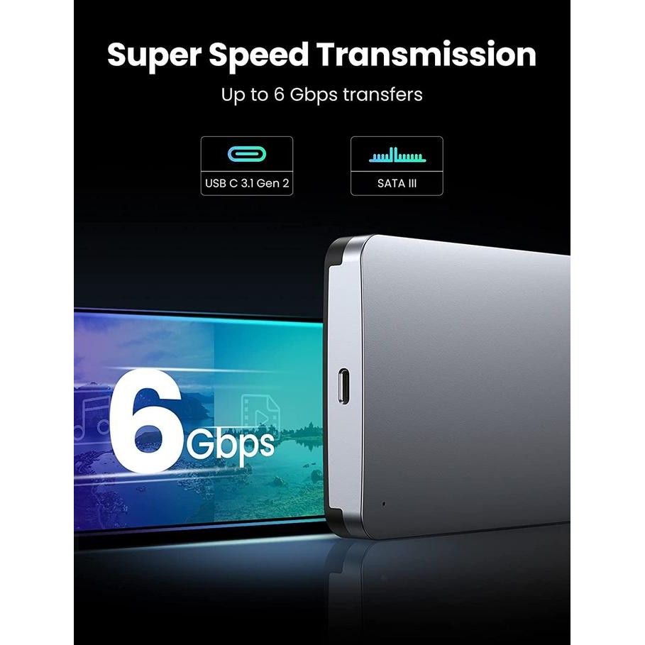 UGREEN HDD SSD 2.5 inch Enclosure SATA to USB masih ready