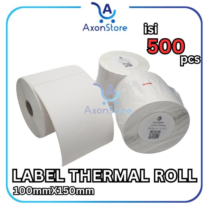 

Label Thermal Barcode 100 X 150 Mm 500Pcs Sticker Resi 4X6 100X150