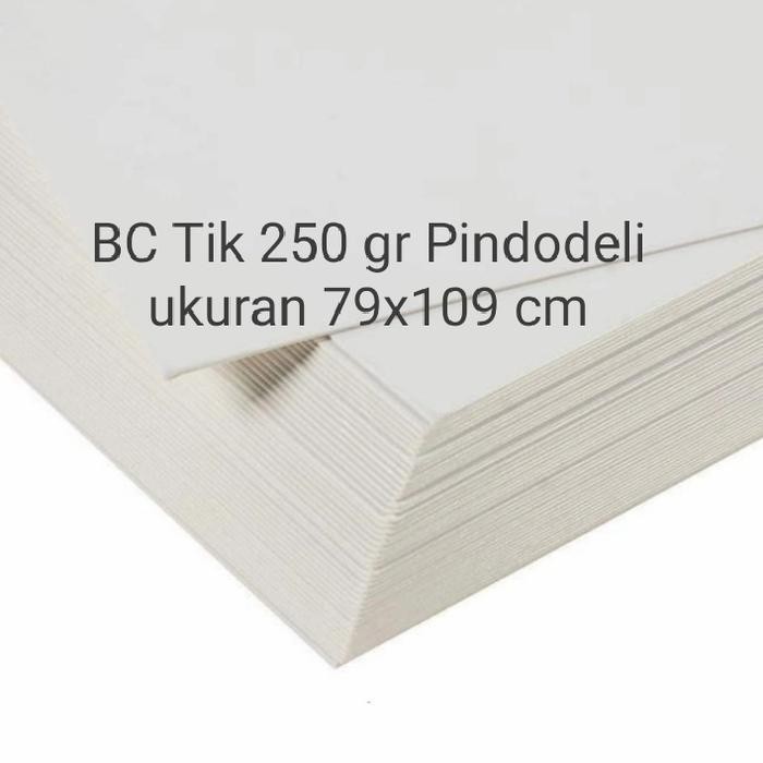 

Kertas Bc Tik 250 Gsm Thick Pindodeli Ukuran 79X109 Cm