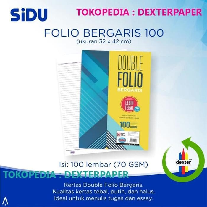 

Kertas Folio Bergaris Garis/ Single Folio Double Folio Merk Goldfish