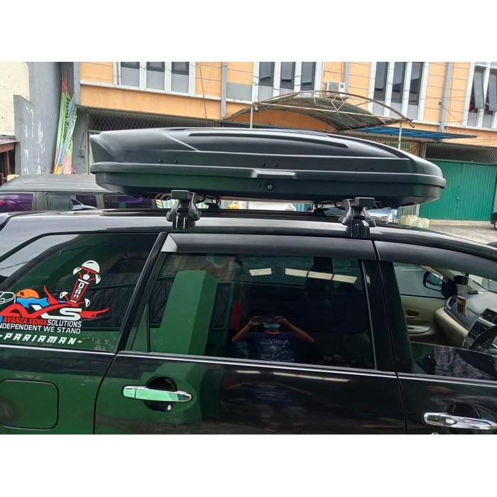 Terbatas Paket Roof Box + Cross Bar Auto Box 650 Liter Murah