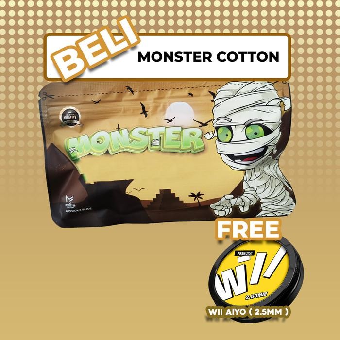 

Ready [Original] Monster Factory - Cotton Ukuran Besar