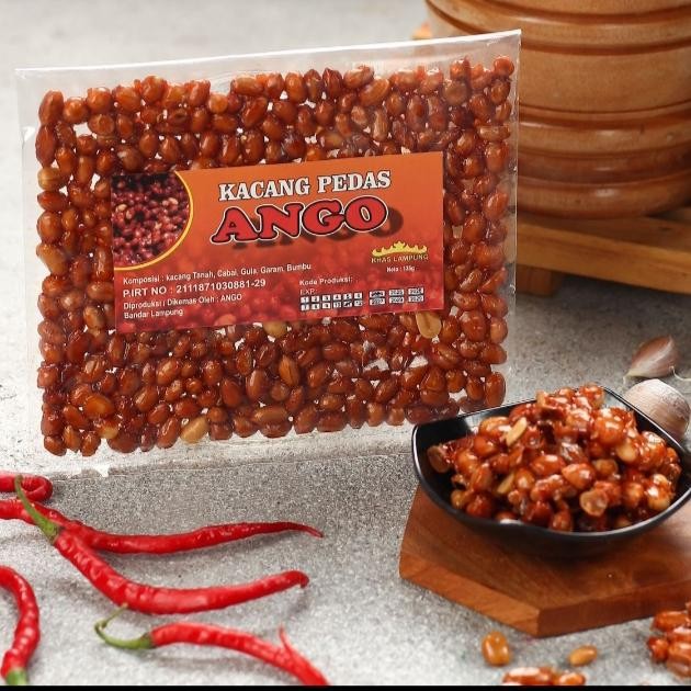 

Ready Kacang Pedas Manis Ango. Kacang Pedas Asli Lampung