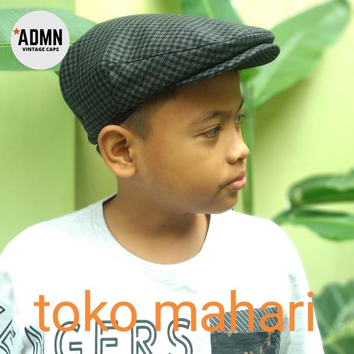 Flat cap anak / topi pet anak / topi kodok / newsboy anak / topi copet