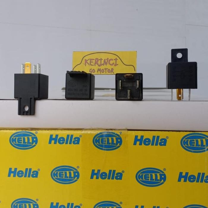 [Expert] RELAY HELLA KAKI 4 12V 30A - RELAY KLAKSON HELLA - RELAY LAMPU HELLA