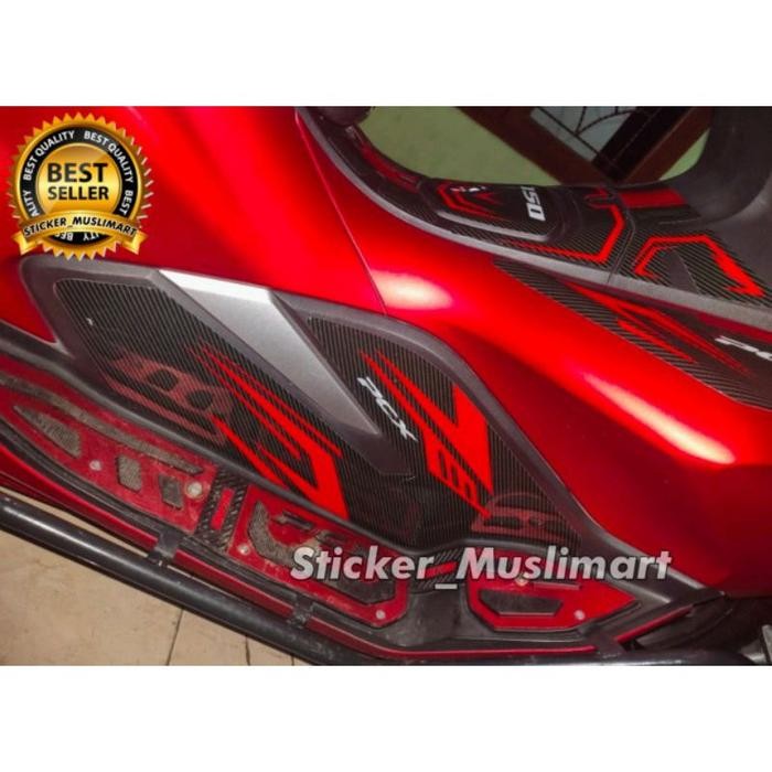 [Expert] SIDEPAD TANKPAD PCX 150 MOTIF CARBON GOLD MERAH ABU HIJAU