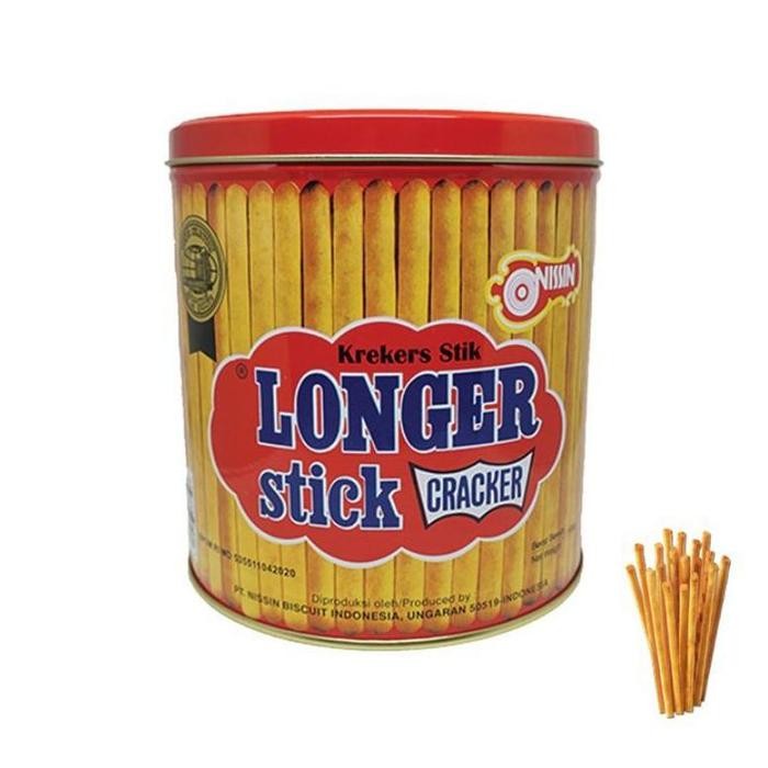 [Expert] Gameela Biskuit Nissin Longer Stick Kaleng 500 Gr Stik Panjang Kue Kering Jadul Jadoel
