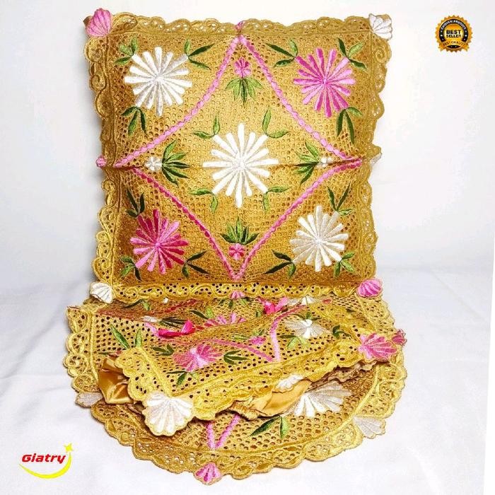 Sarung bantal kursi sofa warna gold/Set Caver bantal kursi sarung bantal sofa