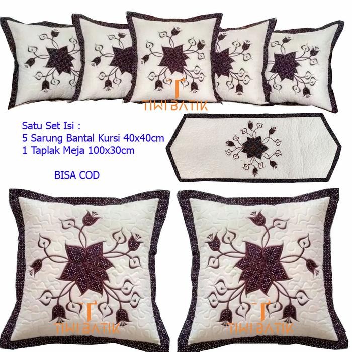 Set Sarung Bantal Sofa Batik / Set Sarung Bantal Kursi Tamu Murah