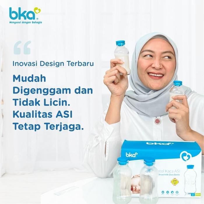 BOTOL KACA ASI BKA isi 4 Pcs Botol ASI BKA Botol Asip Kaca BKA Botol ASI Kaca BKA Botol Penyimpan