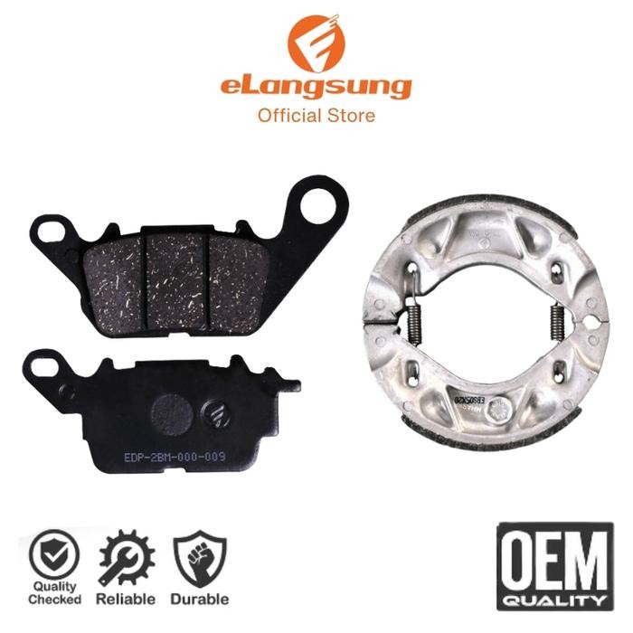 Elangsung Kampas Rem Cakram Tromol Depan Belakang Motor Yamaha Aerox