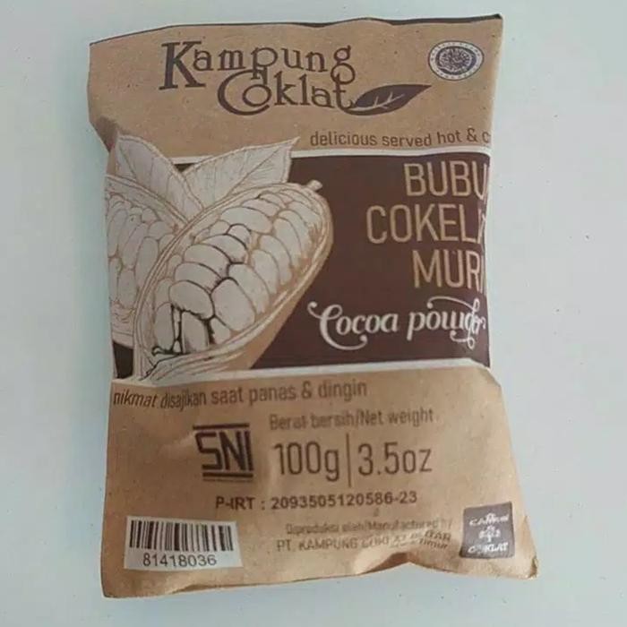 

New BUBUK COKLAT MURNI 100 gram kampung coklat Blitar