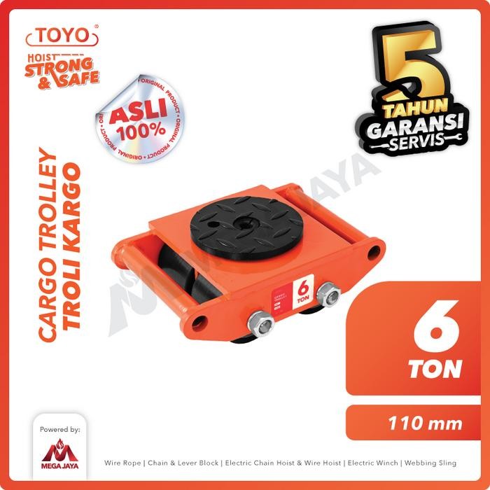 Cargo Trolley / Dolly Skate Roller 6 Ton TOYO